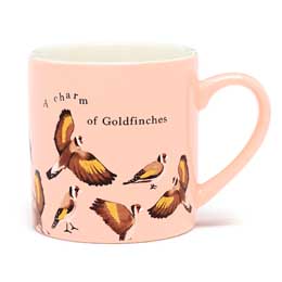 Goldfinch mug, RSPB Flock collection product photo