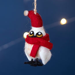 Snowy Owl felt decoration product photo