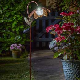 Solar flower stake light product photo