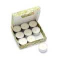 Apple blossom vegan tea lights by Heaven Scent product photo front T