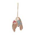 Cosy owls embroidered decoration product photo back T