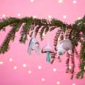 Embroidered mushroom hanging decoration product photo ai5 T