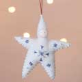 Cream star baby felt decoration product photo default T