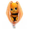 Flipetz Bumblebee orange hideaway plush product photo back T
