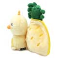 Flipetz Chick pineapple hideaway plush product photo back T