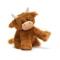 Eco Highland Cow plush soft toy product photo back T