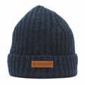 Merino wool fisherman beanie in spruce by Pachamama Knitwear product photo back T