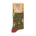 RSPB Men's mushroom bamboo socks product photo back T