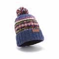 Fairisle wool bobble hat by Pachamama Knitwear product photo ai5 T