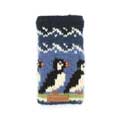 Puffin wool handwarmers by Pachamama Knitwear product photo front T