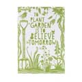 'To plant a garden' quote notebook product photo side T