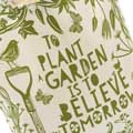 'To plant a garden' quote tote bag product photo side T