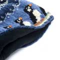 Puffin wool bobble hat by Pachamama Knitwear product photo front T
