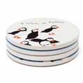 RSPB Circus of Puffins coasters product photo back T