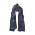 RSPB Midnight woodland heavyweight scarf product photo default T