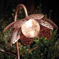 Solar flower stake light product photo side T