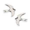Sterling silver Swallow earrings by Blackbird Jewellery product photo default T