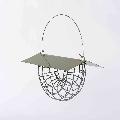 Suet ball basket feeder with roof product photo front T