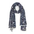 RSPB Swift meadow organic cotton lightweight scarf product photo default T