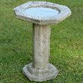 Traditional cast stone bird bath product photo default T