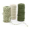 Green and white twirly jute twine, pack of three product photo ai5 T