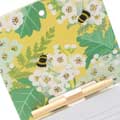 Bees & blossom magnetic memo pad product photo back T