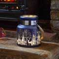 Sapphire winter wonderland candle lantern product photo default T